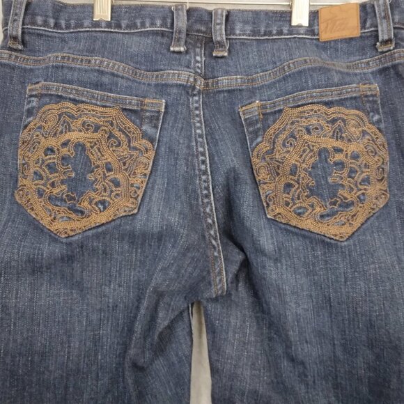 Disney Resort House Of Mickey Jeans Dark Wash Stretch | Size 8 - Picture 1 of 8